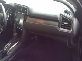 2017 HONDA CIVIC, BLACK, EX-L MODEL, 1.5L TURBO, AT.   A26333